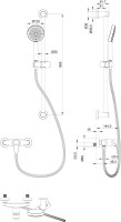 Смеситель для душа Wonzon & Woghand WW-AE3103-MW матовый белый