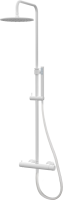 Душевая стойка Paffoni Mini Birillo ZCOL638KLIQBO с термостатом, белый матовый