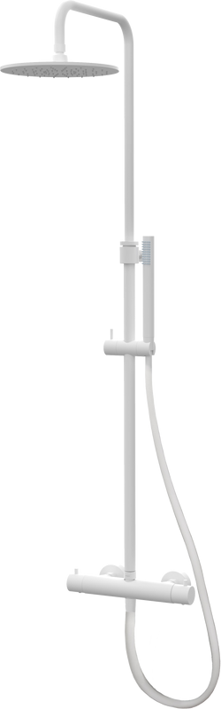 Душевая стойка Paffoni Mini Birillo ZCOL638KLIQBO с термостатом, белый матовый