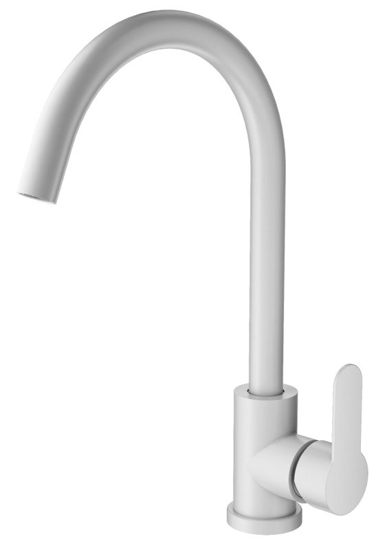 Смеситель для кухни Wonzon & Woghand WW-AE4554-MW матовый белый