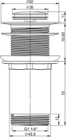 Комплект Раковина маленькая Lavinia Boho One 33310001L + Донный клапан Wellsee Drainage System 182134000 хром + Сифон 182103000 хром