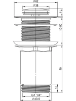 Комплект Раковина маленькая Lavinia Boho One 33310001L + Донный клапан Wellsee Drainage System 182134000 хром + Сифон 182103000 хром
