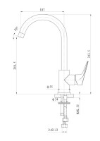 Смеситель для кухни Wonzon & Woghand Balance Balance WW-052101-CR хром
