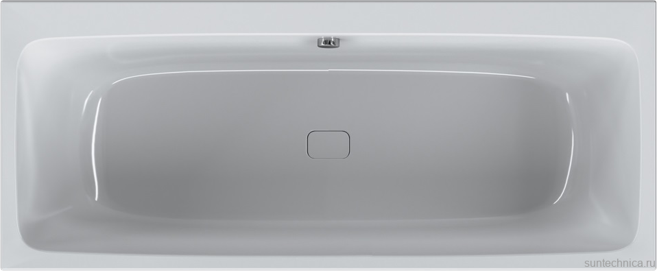 Акриловая ванна AM.PM Func 170x70 см, пристенная, белая, с каркасом