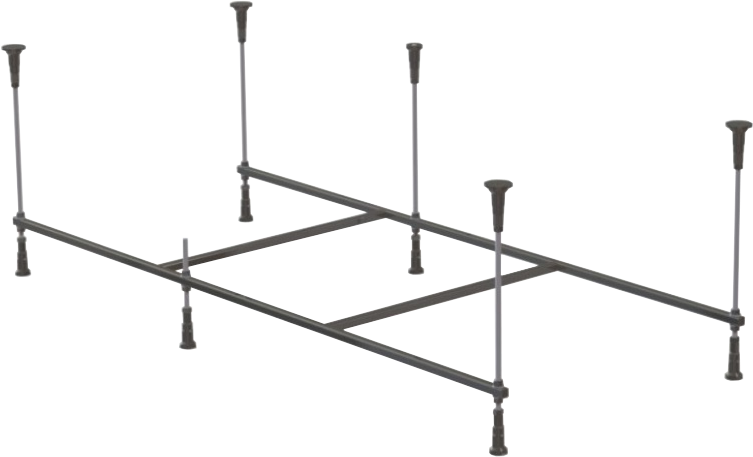 Акриловая ванна AM.PM Func 170x70 см, пристенная, белая, с каркасом