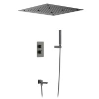 Душевой комплект Timo Petruma SX-5019/18SM С ВНУТРЕННЕЙ ЧАСТЬЮ, черное золото