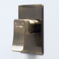 Гигиенический душ Wasserkraft Exter A01652 со смесителем, С ВНУТРЕННЕЙ ЧАСТЬЮ, светлая бронза