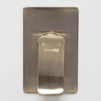 Гигиенический душ Wasserkraft Exter A01652 со смесителем, С ВНУТРЕННЕЙ ЧАСТЬЮ, светлая бронза