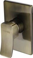 Гигиенический душ Wasserkraft Exter A01652 со смесителем, С ВНУТРЕННЕЙ ЧАСТЬЮ, светлая бронза