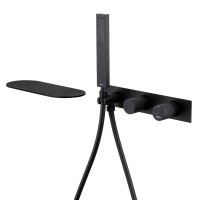 Встраиваемый смеситель для душа и ванны Abber Rund AF8731B С ВНУТРЕННЕЙ ЧАСТЬЮ, матовый черный