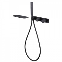 Встраиваемый смеситель для душа и ванны Abber Rund AF8731B С ВНУТРЕННЕЙ ЧАСТЬЮ, матовый черный