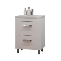 Тумба под раковину без столешницы Velvex Orlando 60 напольная, матовая белая