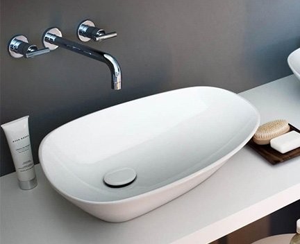 Накладная раковина Laufen Palomba 8.1680.2.000.112.1 52 белая, овальная