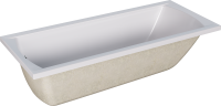 Акриловая ванна Marka One Modern 180x70 см, пристенная, белая, на ножках
