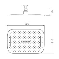 Верхний душ Splenka S451 S451.53 хром Верхний душ Splenka S451 S451.53 хром