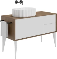 Накладная раковина KERAMA MARAZZI Conchiglia 51 матовая белая, овальная, фаянс