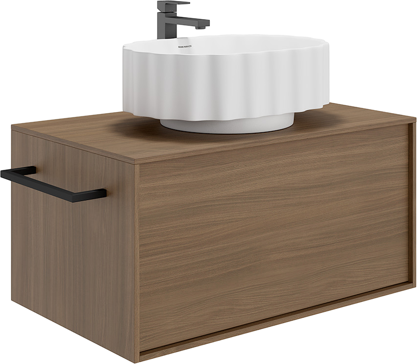 Накладная раковина KERAMA MARAZZI Conchiglia 51 матовая белая, овальная, фаянс