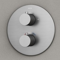 Душевой комплект Sancos Etna SC9010GG С ВНУТРЕННЕЙ ЧАСТЬЮ, вороненая сталь