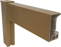 Душевой уголок Kubele DE019 R-MAT-BR 110х80 см, профиль бронза