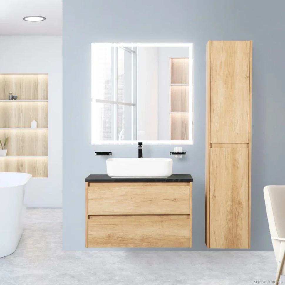Зеркало BelBagno SPC-GRT-800-800-LED-TCH-WARM с подсветкой