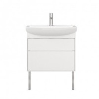 Тумба под умывальник Клермонт Н 70-02 Белый глянцевый (1)
