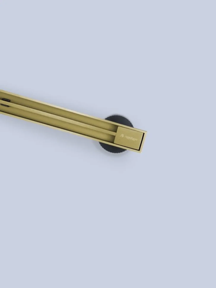 Душевой трап (лоток) AltroBagno Stella AltroBagnoStella071224BG 60 см, решетка матовое золото, с сифоном