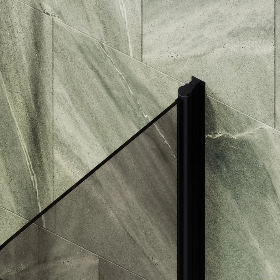 Шторка на ванну Maybahglass MGV-777-6 60x140, профиль черный, стекло бронза