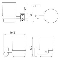 Стакан Lemark Omega Omega LM3136C
