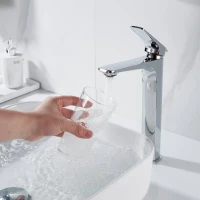 Смеситель для раковины высокий Shevanik S4211, хром Смеситель для раковины высокий Shevanik S4211, хром