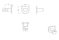 Настенный держатель Wonzon & Woghand WW-994216-CR хром