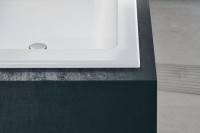 Акриловая ванна Ravak Formy 01 Slim 170x75 см, встраиваемая, белая, на ножках
