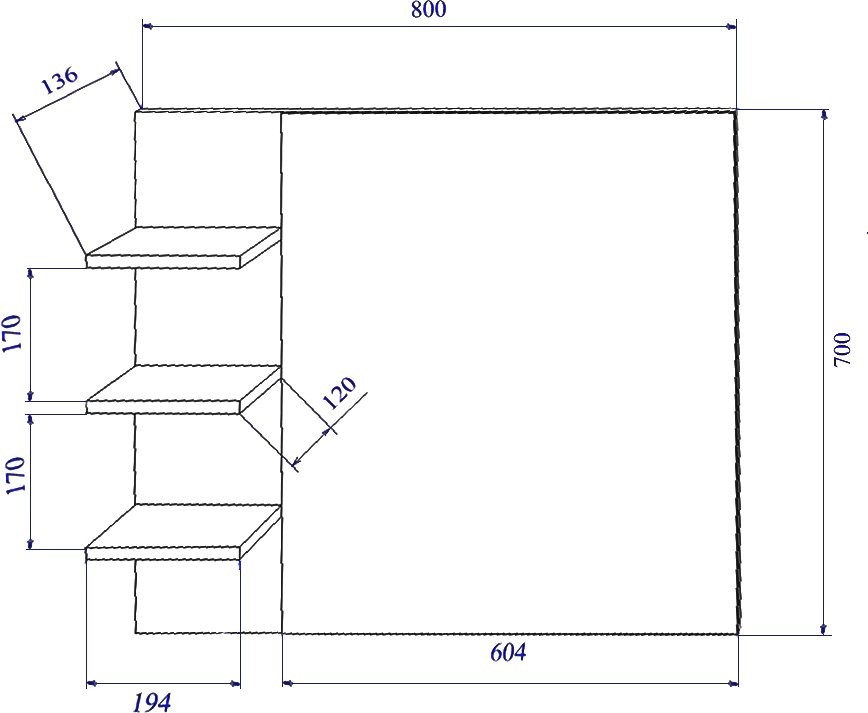 Мебель для ванной комнаты Sanflor Ингрид 80, белый матовый, швейцарский вяз