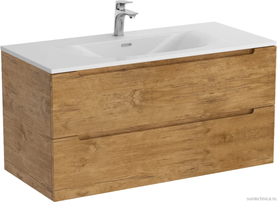 Тумба с раковиной BelBagno Etna 100 rovere nature, раковина BB-8099-100