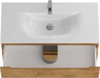 Тумба с раковиной BelBagno Etna 100 rovere nature, раковина BB-8099-100