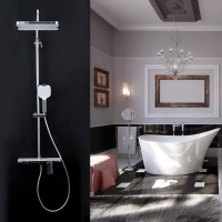 Душевая стойка Gappo G96 G2496-10 белая, хром