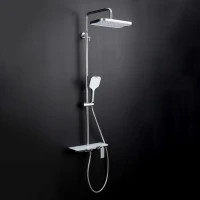 Душевая стойка Gappo G96 G2496-10 белая, хром
