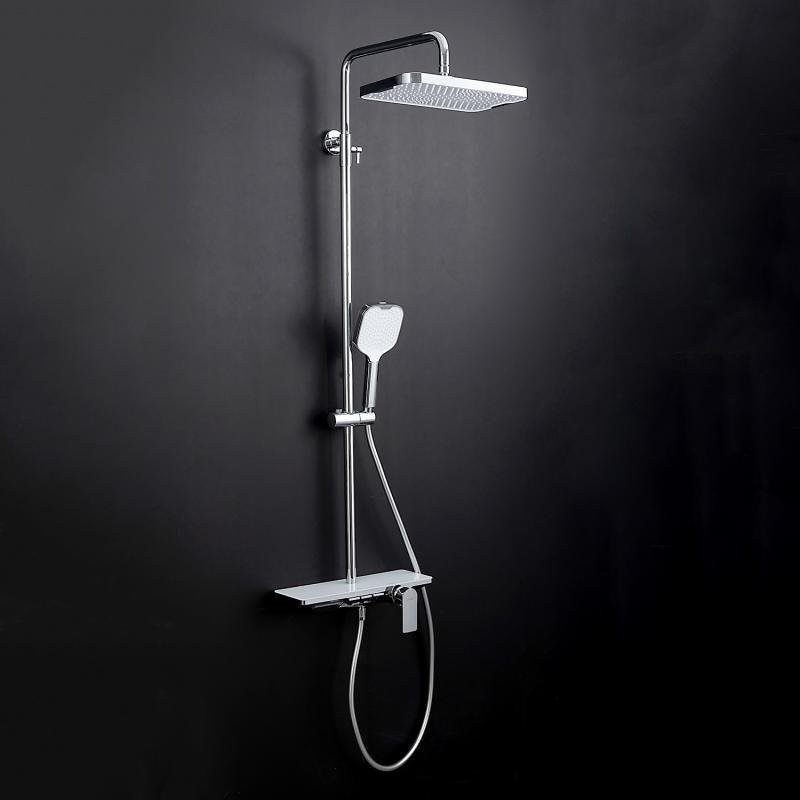 Душевая стойка Gappo G96 G2496-10 белая, хром