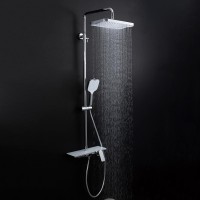 Душевая стойка Gappo G96 G2496-10 белая, хром