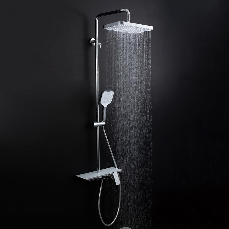 Душевая стойка Gappo G96 G2496-10 белая, хром