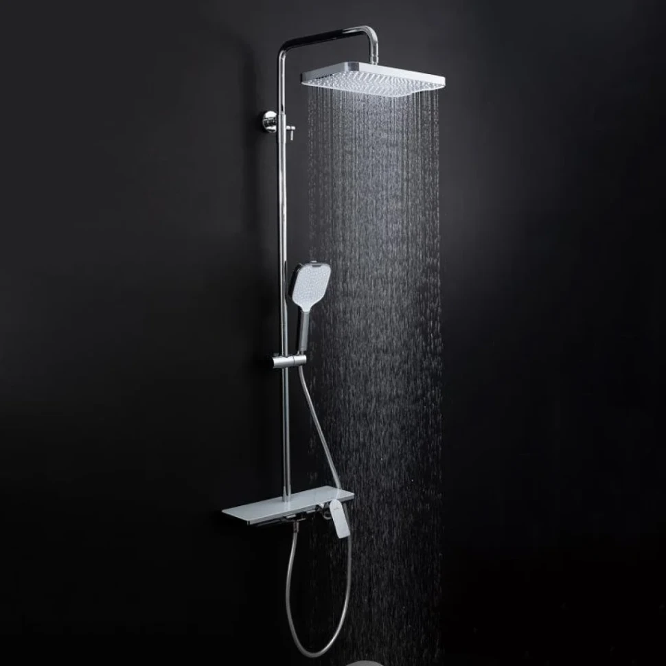 Душевая стойка Gappo G96 G2496-10 белая, хром