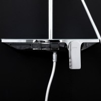 Душевая стойка Gappo G96 G2496-10 белая, хром