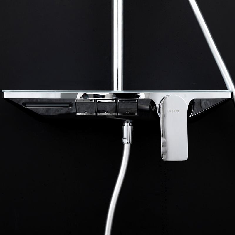 Душевая стойка Gappo G96 G2496-10 белая, хром