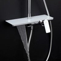 Душевая стойка Gappo G96 G2496-10 белая, хром