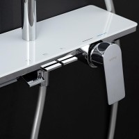 Душевая стойка Gappo G96 G2496-10 белая, хром