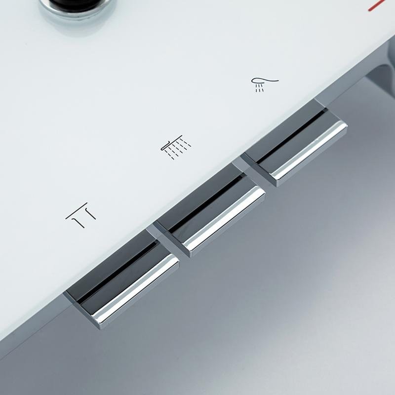 Душевая стойка Gappo G96 G2496-10 белая, хром