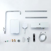 Душевая стойка Gappo G96 G2496-10 белая, хром