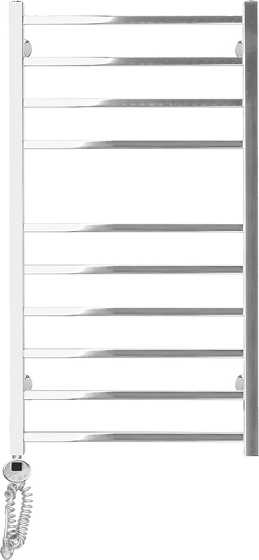 Полотенцесушитель электрический Domoterm Квадро П10 50x100 EL, хром, L