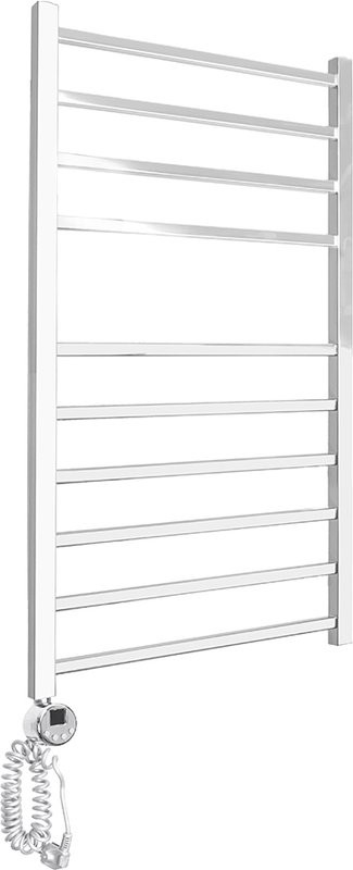 Полотенцесушитель электрический Domoterm Квадро П10 50x100 EL, хром, L