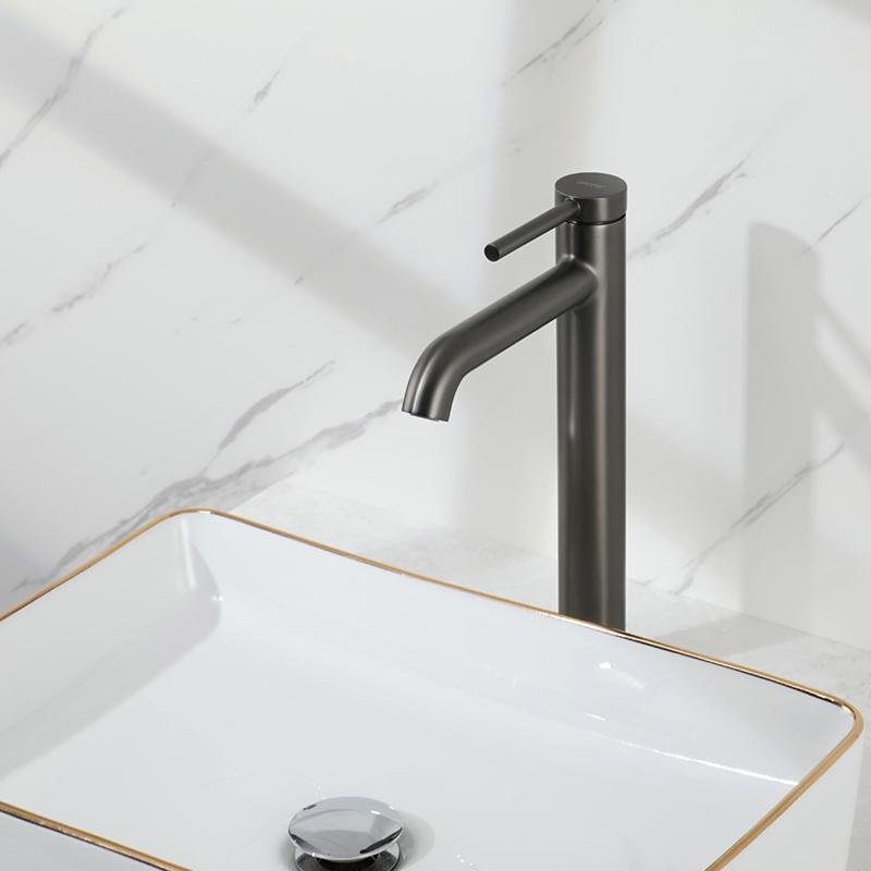 Смеситель для раковины Gappo G06-9 G1006-29 оружейная сталь