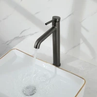 Смеситель для раковины Gappo G06-9 G1006-29 оружейная сталь Смеситель для раковины Gappo G06-9 G1006-29 оружейная сталь